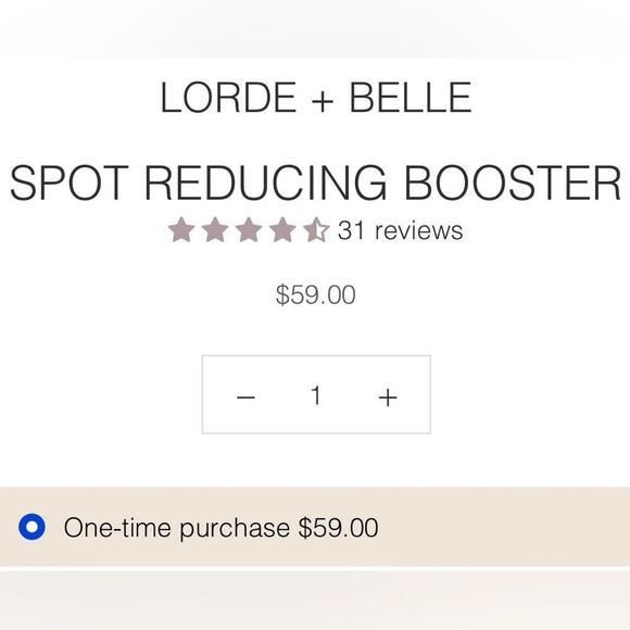Lorde + Belle Spot Reducing Booster NWT/NIB - Picture 6 of 6